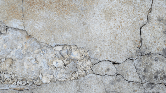 Cracked Concrete in Need of Concrete Repair